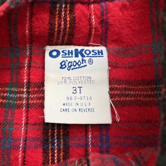 Osh Kosh Vintage Toddler 3T dress made in USA rocking horse - Picture 3 of 4